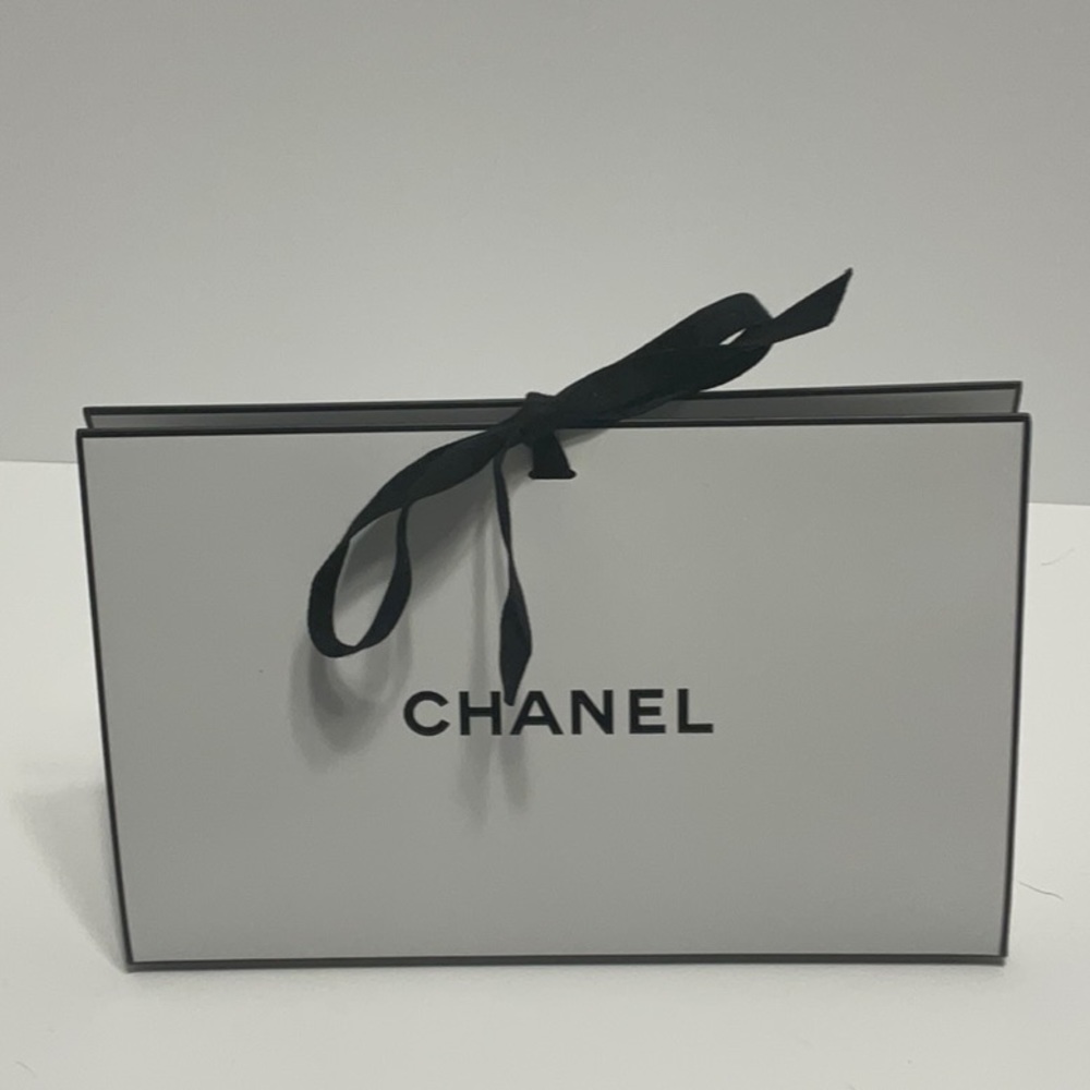 Chanel gift box with ribbon and fill